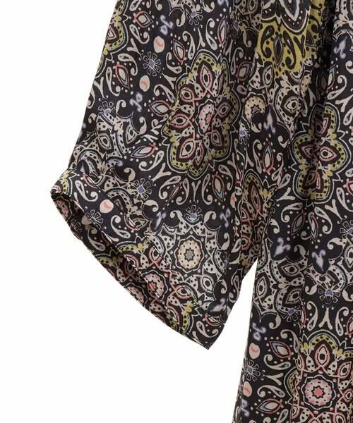 HIROKO BIS GRANDE / ヒロコビス グランデ ロング・マキシ丈ワンピース | 【大きいサイズ】ヴィンテージ風モチーフ総柄ワンピース /洗濯機で洗える | 詳細4