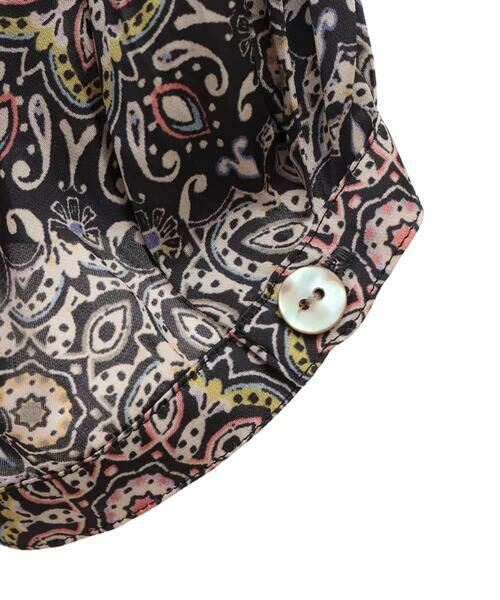 HIROKO BIS GRANDE / ヒロコビス グランデ ロング・マキシ丈ワンピース | 【大きいサイズ】ヴィンテージ風モチーフ総柄ワンピース /洗濯機で洗える | 詳細5