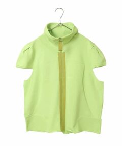 HIROKO BIS GRANDE / ヒロコビス グランデ ベスト | 【大きいサイズ】キャップスリーブニットジレ /洗える