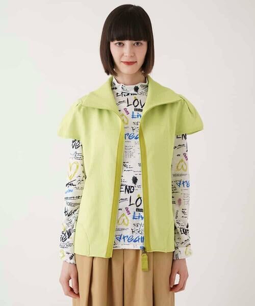 HIROKO BIS GRANDE / ヒロコビス グランデ ベスト | 【大きいサイズ】キャップスリーブニットジレ /洗える | 詳細11