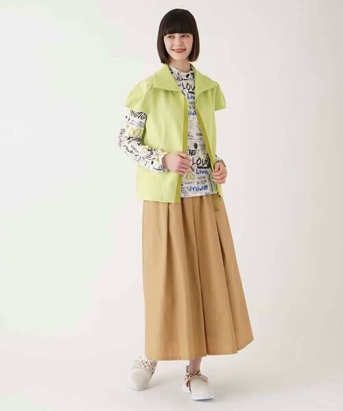 HIROKO BIS GRANDE / ヒロコビス グランデ ベスト | 【大きいサイズ】キャップスリーブニットジレ /洗える | 詳細12