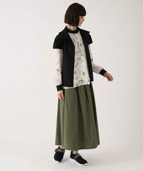 HIROKO BIS GRANDE / ヒロコビス グランデ ベスト | 【大きいサイズ】キャップスリーブニットジレ /洗える | 詳細17