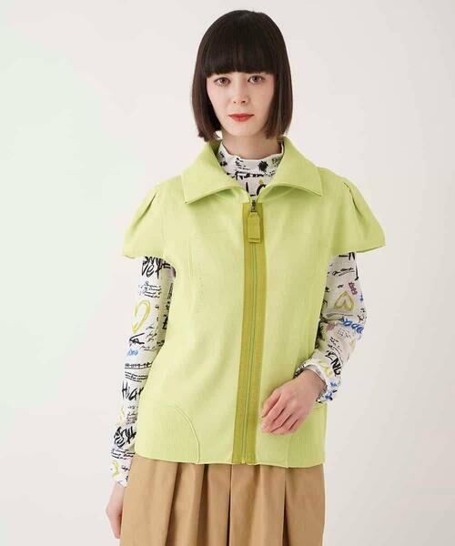 HIROKO BIS GRANDE / ヒロコビス グランデ ベスト | 【大きいサイズ】キャップスリーブニットジレ /洗える | 詳細8