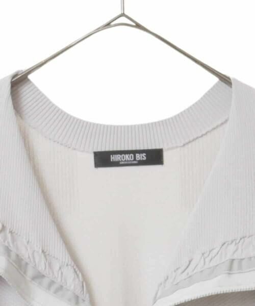 HIROKO BIS GRANDE / ヒロコビス グランデ カーディガン・ボレロ | 【大きいサイズ】ピコテープジョイントニットカーディガン | 詳細2