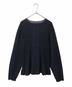 HIROKO BIS GRANDE / ヒロコビス グランデ ニット・セーター | 【大きいサイズ】ピコテープジョイントニットプルオーバー