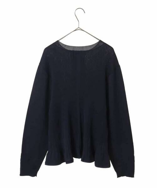 HIROKO BIS GRANDE / ヒロコビス グランデ ニット・セーター | 【大きいサイズ】ピコテープジョイントニットプルオーバー | 詳細1