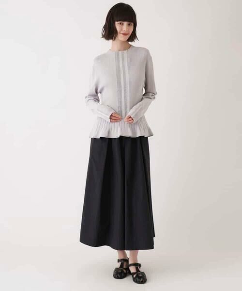 HIROKO BIS GRANDE / ヒロコビス グランデ ニット・セーター | 【大きいサイズ】ピコテープジョイントニットプルオーバー | 詳細11