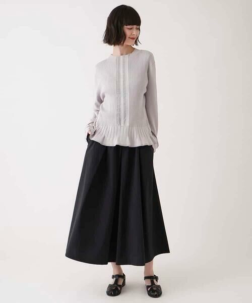 HIROKO BIS GRANDE / ヒロコビス グランデ ニット・セーター | 【大きいサイズ】ピコテープジョイントニットプルオーバー | 詳細13