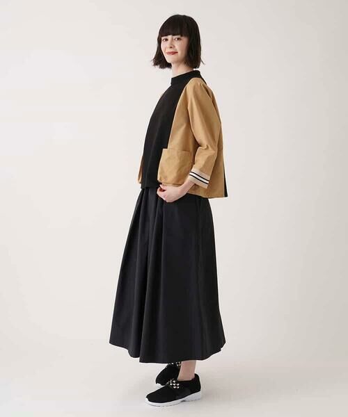 HIROKO BIS GRANDE / ヒロコビス グランデ ロング・マキシ丈スカート | タックボリュームスカート /洗濯機で洗える | 詳細7