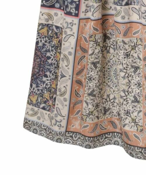 HIROKO BIS GRANDE / ヒロコビス グランデ ロング・マキシ丈スカート | 【大きいサイズ】ヴィンテージ風総柄フレアスカート /洗濯機で洗える | 詳細4