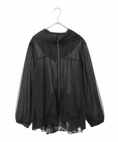HIROKO BIS GRANDE / ヒロコビス グランデ その他アウター | 【大きいサイズ】チュールシフォンレイヤードブルゾン /洗える