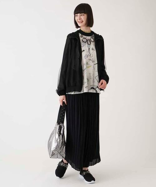 HIROKO BIS GRANDE / ヒロコビス グランデ その他アウター | 【大きいサイズ】チュールシフォンレイヤードブルゾン /洗える | 詳細14