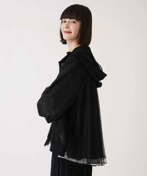 HIROKO BIS GRANDE / ヒロコビス グランデ その他アウター | 【大きいサイズ】チュールシフォンレイヤードブルゾン /洗える | 詳細15