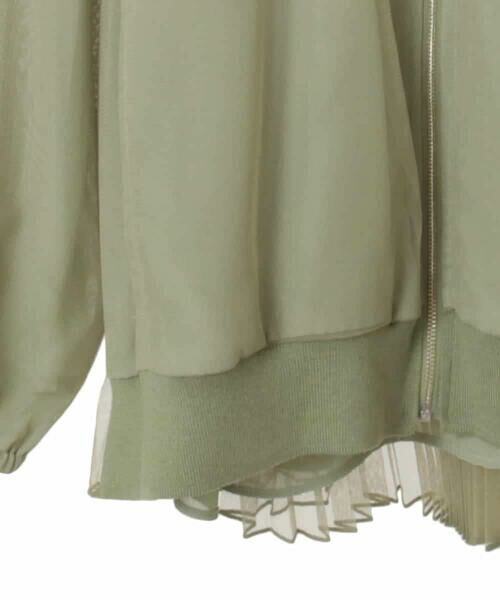 HIROKO BIS GRANDE / ヒロコビス グランデ その他アウター | 【大きいサイズ】チュールシフォンレイヤードブルゾン /洗える | 詳細24