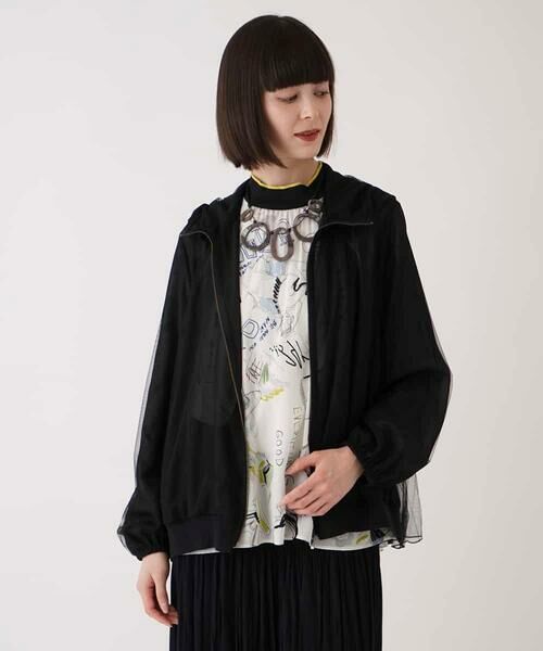 HIROKO BIS GRANDE / ヒロコビス グランデ その他アウター | 【大きいサイズ】チュールシフォンレイヤードブルゾン /洗える | 詳細26