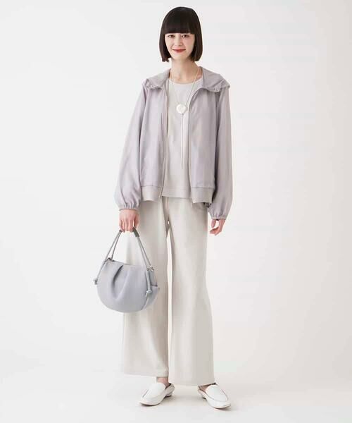 HIROKO BIS GRANDE / ヒロコビス グランデ その他アウター | 【大きいサイズ】チュールシフォンレイヤードブルゾン /洗える | 詳細6