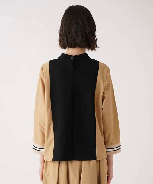 HIROKO BIS GRANDE / ヒロコビス グランデ カットソー | 【大きいサイズ】ジョイント配色プルオーバートップ /洗える | 詳細14