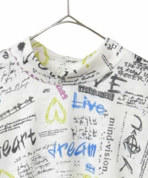 HIROKO BIS GRANDE / ヒロコビス グランデ カットソー | 【大きいサイズ】ロゴハートプリントジャージーカットソー /洗える | 詳細2