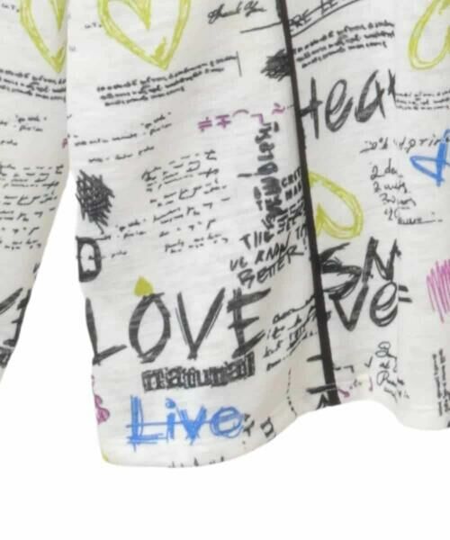 HIROKO BIS GRANDE / ヒロコビス グランデ カットソー | 【大きいサイズ】ロゴハートプリントジャージーカットソー /洗える | 詳細6