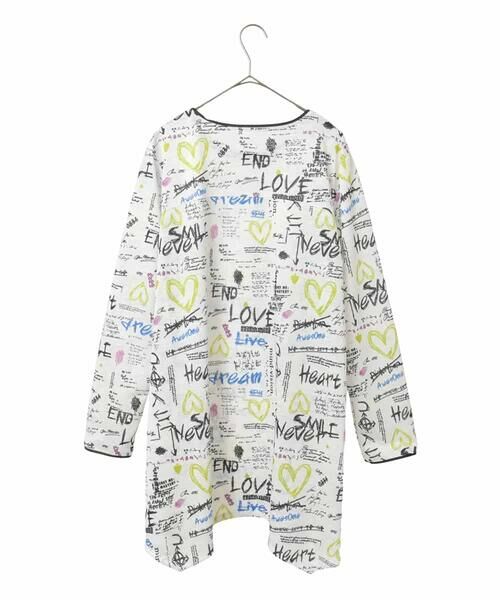 HIROKO BIS GRANDE / ヒロコビス グランデ チュニック | 【大きいサイズ】ロゴハートプリントチュニックカットソー /洗える | 詳細1