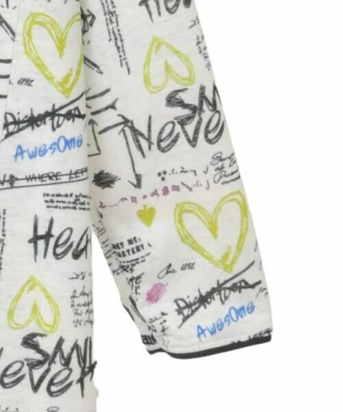 HIROKO BIS GRANDE / ヒロコビス グランデ チュニック | 【大きいサイズ】ロゴハートプリントチュニックカットソー /洗える | 詳細3