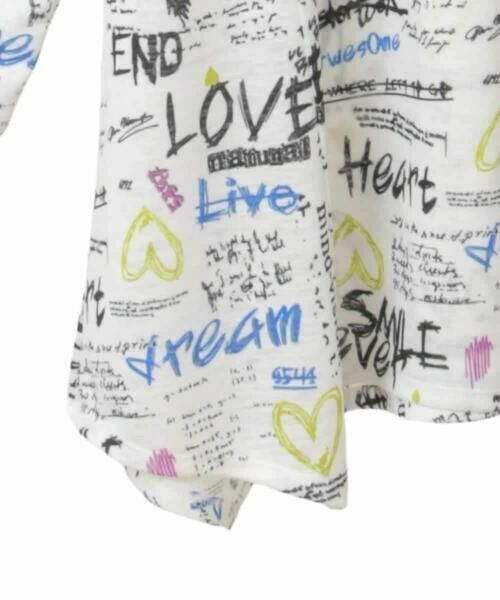 HIROKO BIS GRANDE / ヒロコビス グランデ チュニック | 【大きいサイズ】ロゴハートプリントチュニックカットソー /洗える | 詳細4