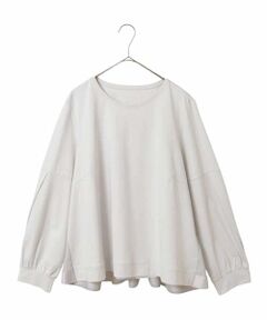 HIROKO BIS GRANDE / ヒロコビス グランデ 【大きいサイズ】配色メロウハイネックカットソー /洗濯機で洗える HIROKO BIS GRANDE｜【大きいサイズ】配色メロウハイネック