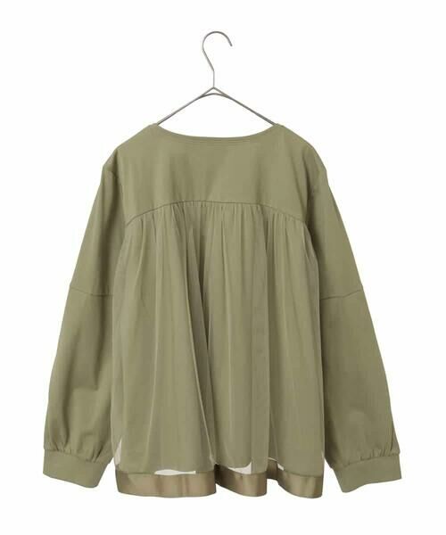 HIROKO BIS GRANDE / ヒロコビス グランデ カットソー | 【大きいサイズ】チュールジョイントカットソー /洗濯機で洗える | 詳細1