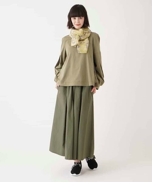 HIROKO BIS GRANDE / ヒロコビス グランデ カットソー | 【大きいサイズ】チュールジョイントカットソー /洗濯機で洗える | 詳細10