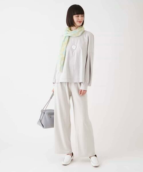 HIROKO BIS GRANDE / ヒロコビス グランデ カットソー | 【大きいサイズ】チュールジョイントカットソー /洗濯機で洗える | 詳細20