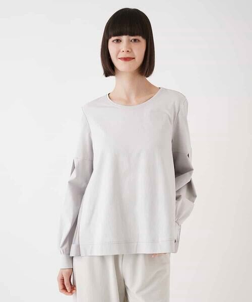 HIROKO BIS GRANDE / ヒロコビス グランデ カットソー | 【大きいサイズ】チュールジョイントカットソー /洗濯機で洗える | 詳細25