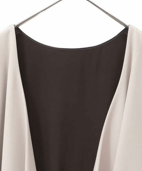 HIROKO BIS GRANDE / ヒロコビス グランデ ベスト | 【大きいサイズ】フロントドレープジャージージレ /洗濯機で洗える | 詳細3