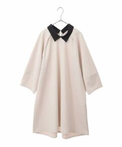 HIROKO BIS GRANDE / ヒロコビス グランデ チュニック | 【大きいサイズ】襟付きジャージーチュニックブラウス /洗える