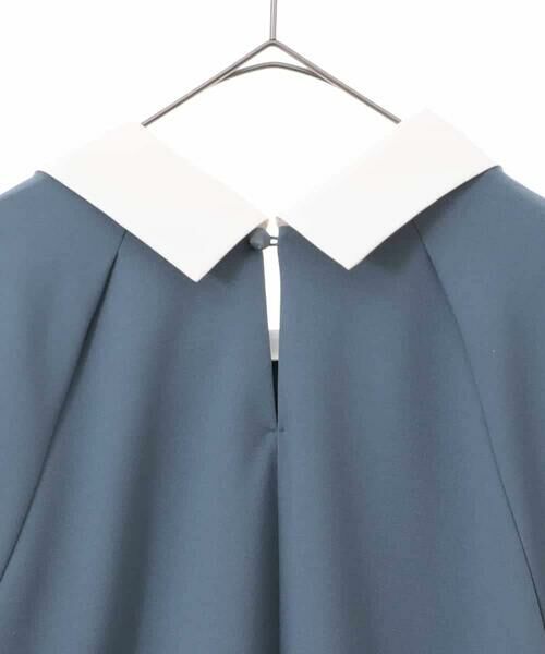 HIROKO BIS GRANDE / ヒロコビス グランデ チュニック | 【大きいサイズ】襟付きジャージーチュニックブラウス /洗える | 詳細3
