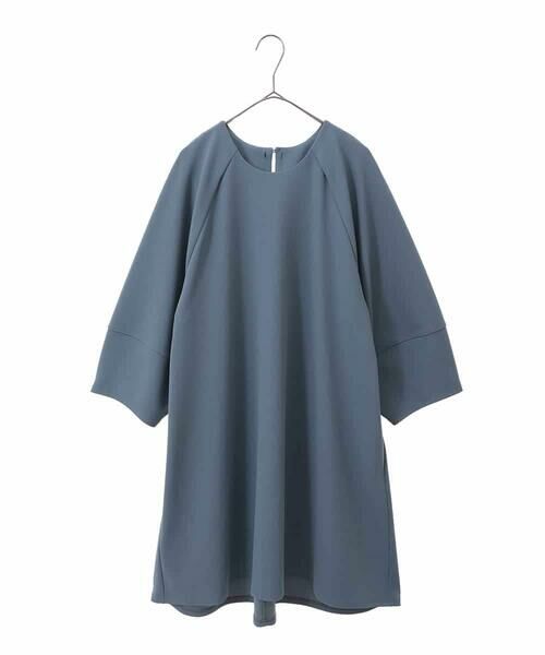 HIROKO BIS GRANDE / ヒロコビス グランデ チュニック | 【大きいサイズ】襟付きジャージーチュニックブラウス /洗える | 詳細7