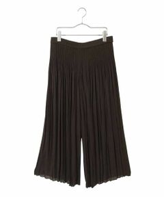 HIROKO BIS GRANDE / ヒロコビス グランデ その他パンツ | 【大きいサイズ】ジョーゼットプリーツワイドパンツ /洗える