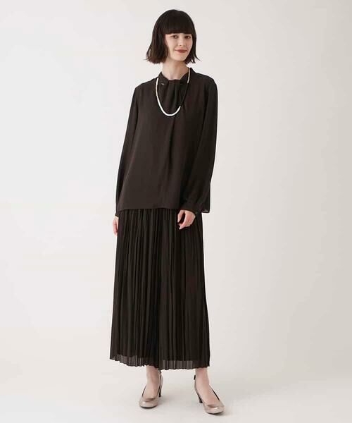 HIROKO BIS GRANDE / ヒロコビス グランデ その他パンツ | 【大きいサイズ】ジョーゼットプリーツワイドパンツ /洗える | 詳細16