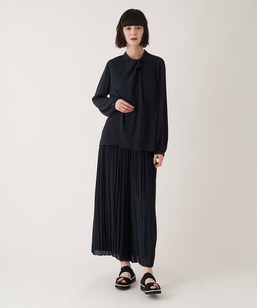 HIROKO BIS GRANDE / ヒロコビス グランデ その他パンツ | 【大きいサイズ】ジョーゼットプリーツワイドパンツ /洗える | 詳細21