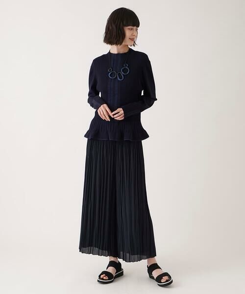 HIROKO BIS GRANDE / ヒロコビス グランデ その他パンツ | 【大きいサイズ】ジョーゼットプリーツワイドパンツ /洗える | 詳細23