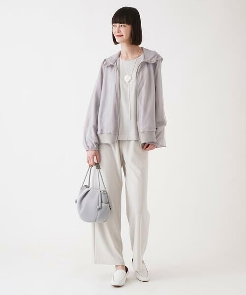 HIROKO BIS GRANDE / ヒロコビス グランデ その他パンツ | 【大きいサイズ】カットソーポンチワイドパンツ /洗濯機で洗える | 詳細17