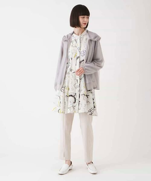 HIROKO BIS GRANDE / ヒロコビス グランデ チノ・ワークパンツ | 【大きいサイズ】スリムシルエットジャージーパンツ /洗濯機で洗える | 詳細12