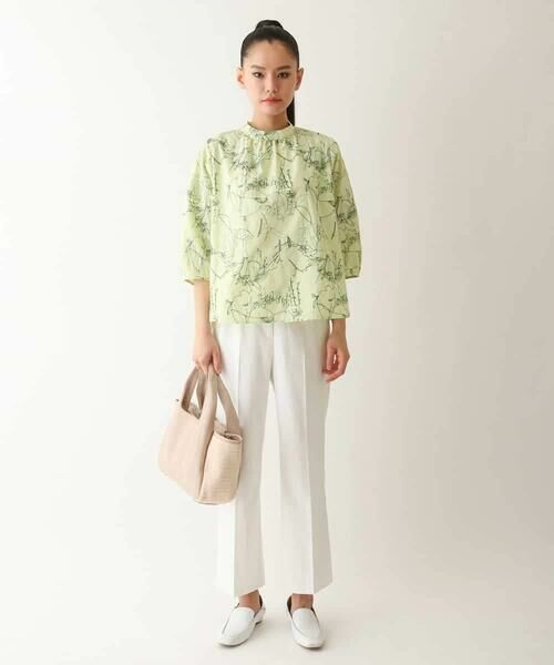 HIROKO BIS GRANDE / ヒロコビス グランデ シャツ・ブラウス | 【大きいサイズ】線描き刺繍デザインブラウス /洗える | 詳細13