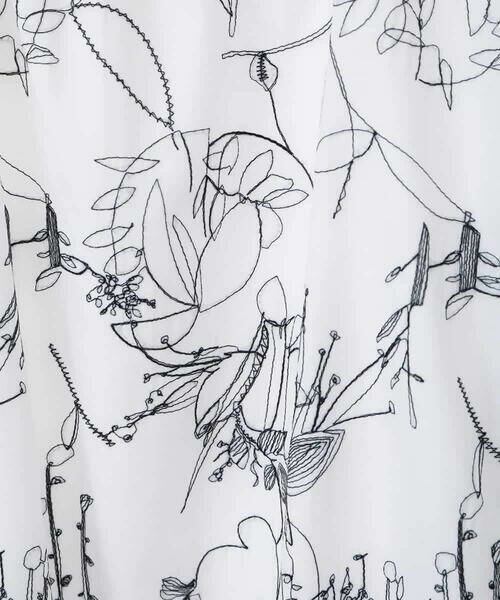 HIROKO BIS GRANDE / ヒロコビス グランデ シャツ・ブラウス | 【大きいサイズ】線描き刺繍デザインブラウス /洗える | 詳細6