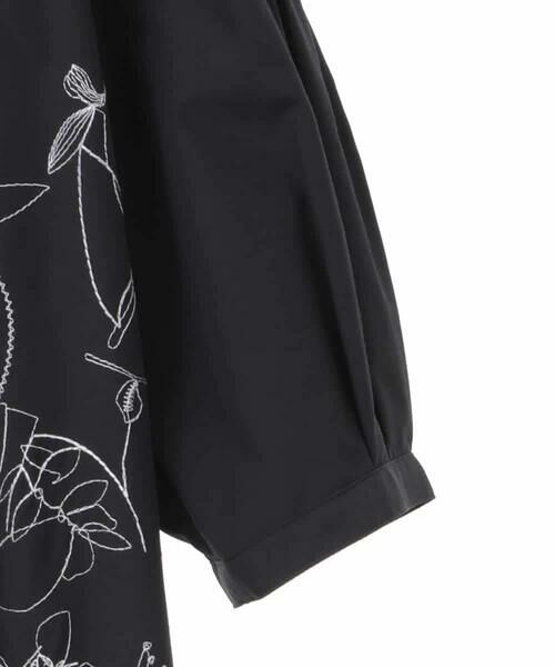 HIROKO BIS GRANDE / ヒロコビス グランデ シャツ・ブラウス | 【大きいサイズ】線描き刺繍ロング丈ブラウス /洗える | 詳細16