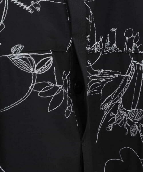 HIROKO BIS GRANDE / ヒロコビス グランデ シャツ・ブラウス | 【大きいサイズ】線描き刺繍ロング丈ブラウス /洗える | 詳細18