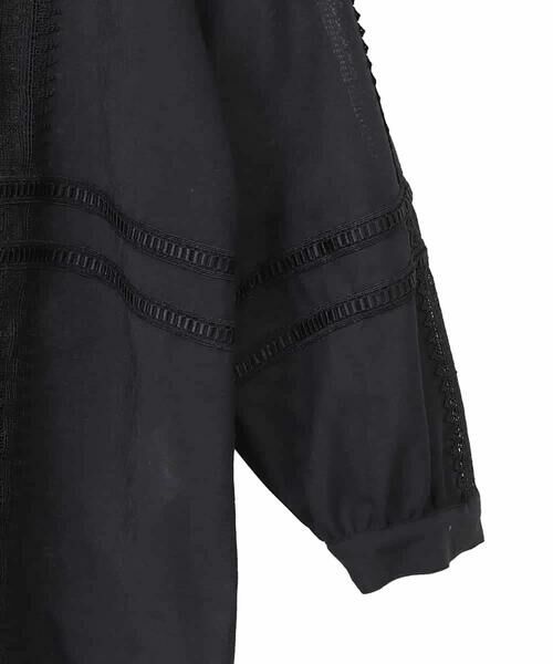 HIROKO BIS GRANDE / ヒロコビス グランデ シャツ・ブラウス | 【大きいサイズ】デコレーション刺繍ドライシアーシャツ /洗濯機で洗える | 詳細3