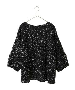 HIROKO BIS GRANDE / ヒロコビス グランデ シャツ・ブラウス | 【大きいサイズ】シアーチェックドットプリントブラウス /洗える