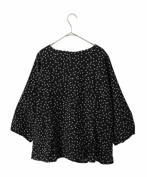 HIROKO BIS GRANDE / ヒロコビス グランデ シャツ・ブラウス | 【大きいサイズ】シアーチェックドットプリントブラウス /洗える | 詳細1