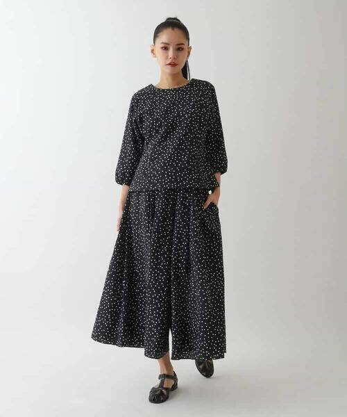 HIROKO BIS GRANDE / ヒロコビス グランデ シャツ・ブラウス | 【大きいサイズ】シアーチェックドットプリントブラウス /洗える | 詳細10