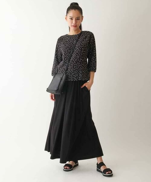 HIROKO BIS GRANDE / ヒロコビス グランデ シャツ・ブラウス | 【大きいサイズ】シアーチェックドットプリントブラウス /洗える | 詳細15